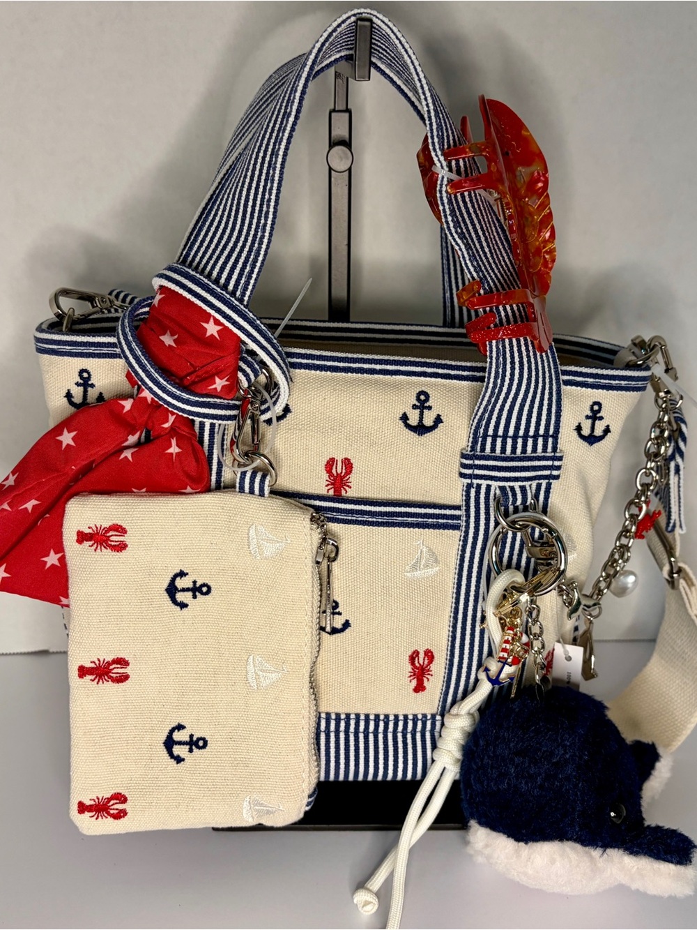 NWT Madden Girl mini tote with nautical theme